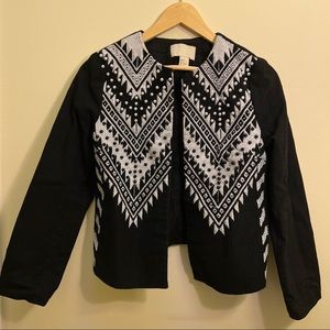 H&M pearl embellished jacket